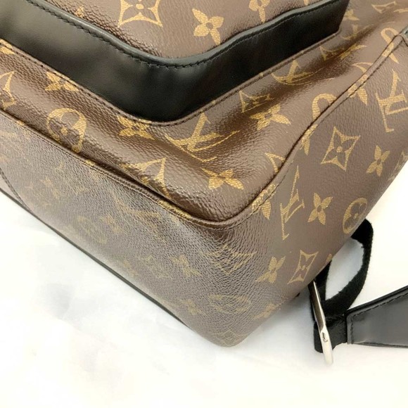 Louis Vuitton Josh Monogram Macassar Leather Back Popular Pack Bag Black Brown - Picture 5 of 11
